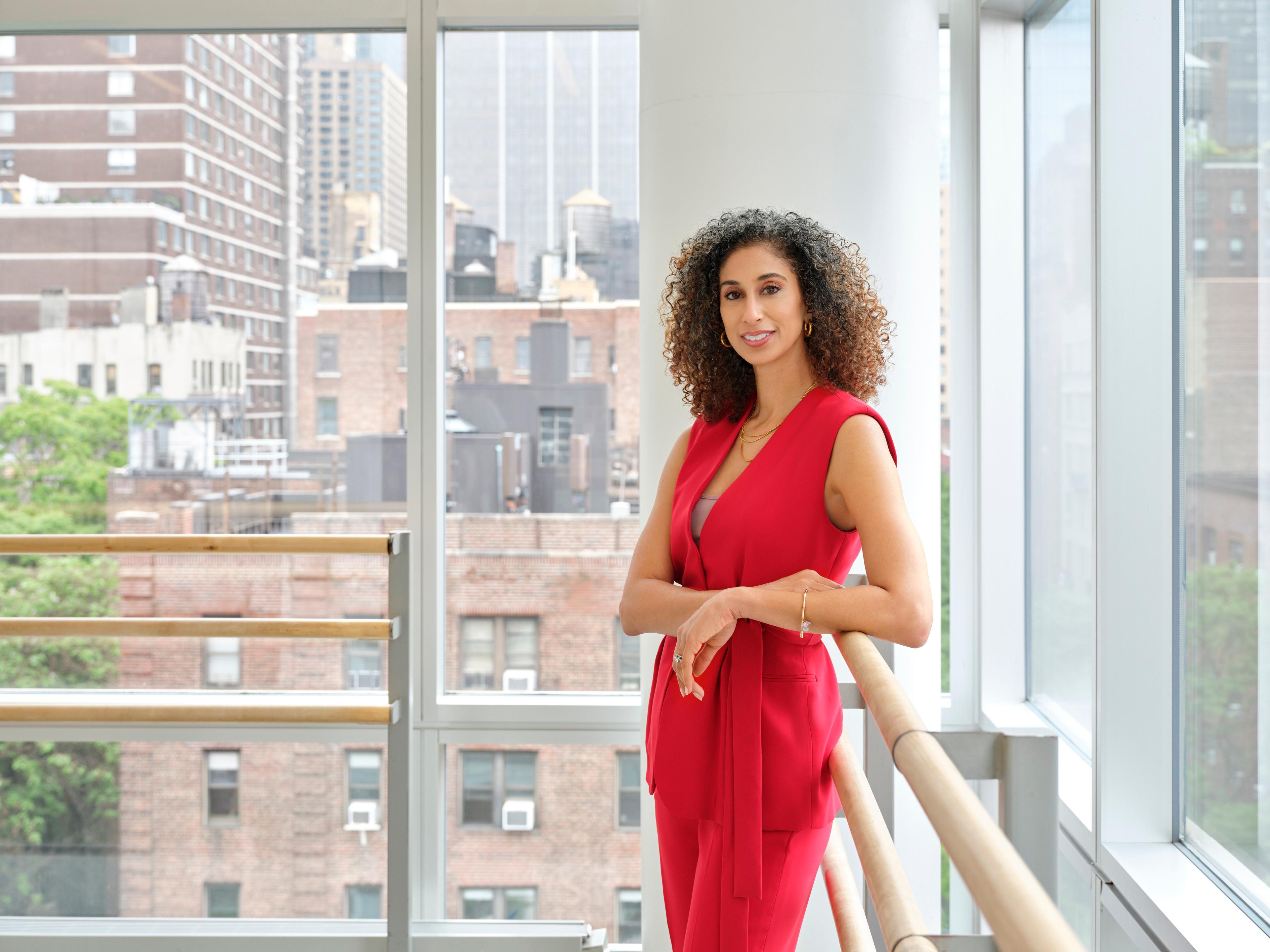 Alicia Graf Mack in a studio.